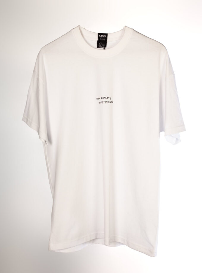 T-shirt oversized When Quality White