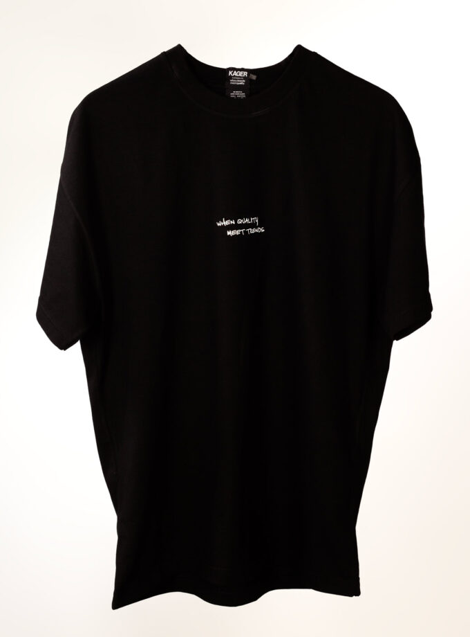 T-shirt oversized When Quality Black
