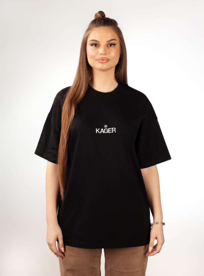 T-shirt oversized Embroidered White Kager