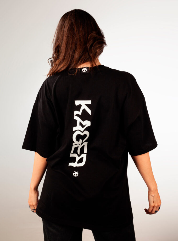 T-shirt oversized Melted Black