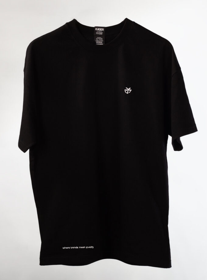 T-shirt oversized Where Trends Black