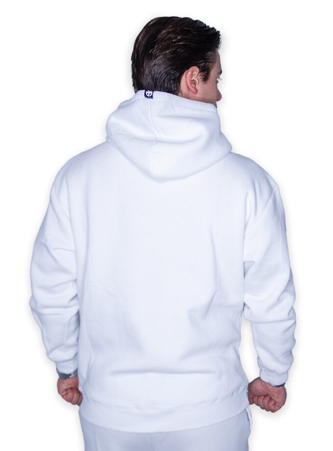 Hoodie Embroidered White
