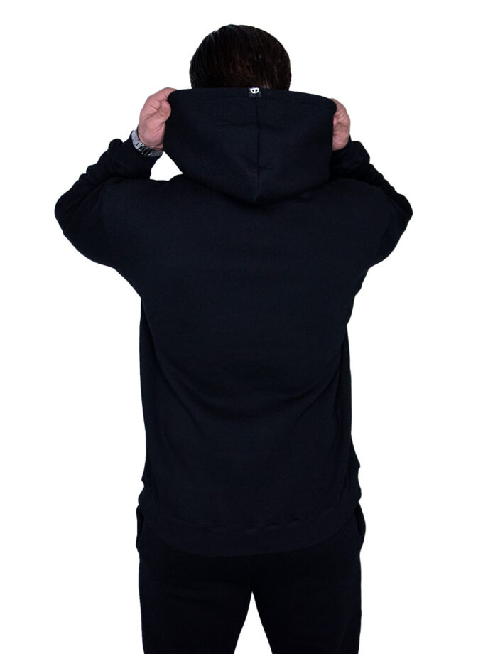 Hoodie Embroidered Black