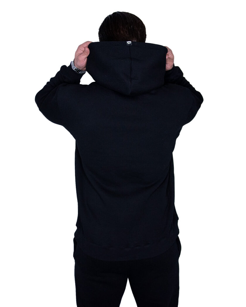 Hoodie Embroidered Black - Image 5