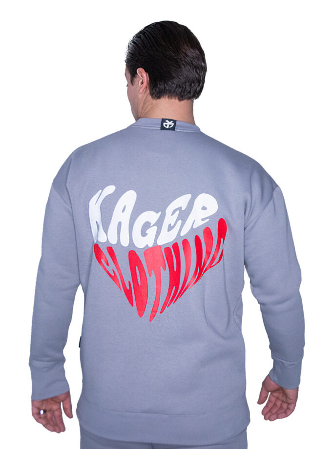 Sweatshirt Heart Grey