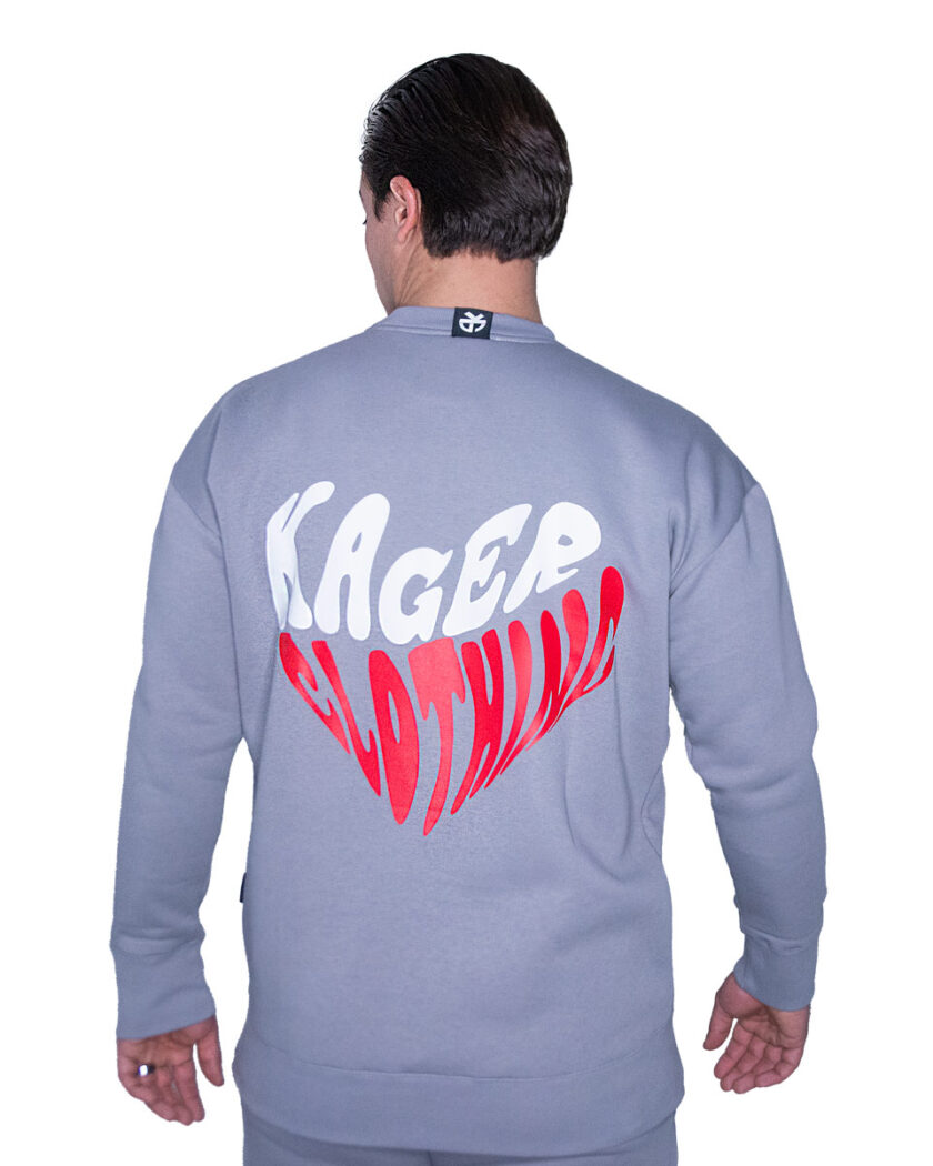 Sweatshirt Heart Grey - Image 3