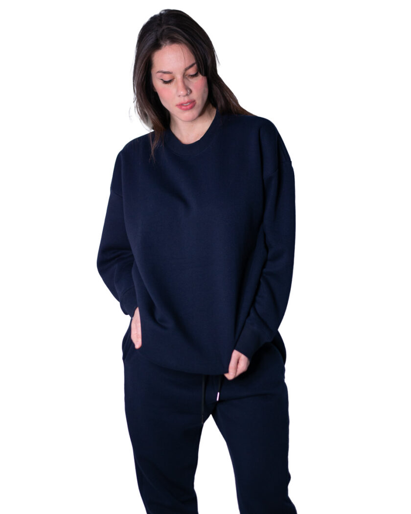 Sweatshirt Oversized Navy Blue - Image 2