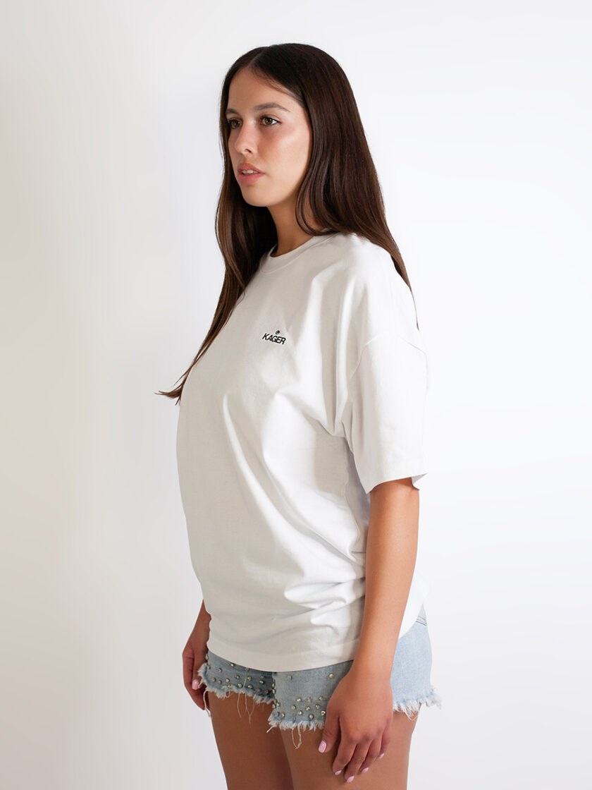 T-shirt Oversized White Boyfriend - Image 3