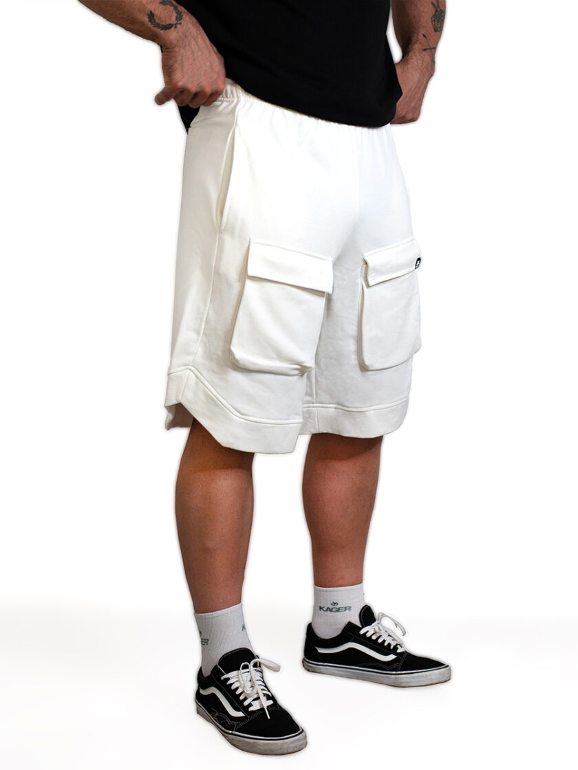 Shorts White Oversized S2502 - Image 4