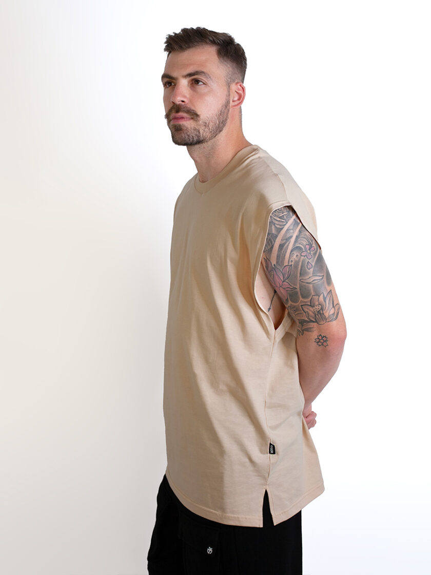 Vest Oversized Beige - Image 2