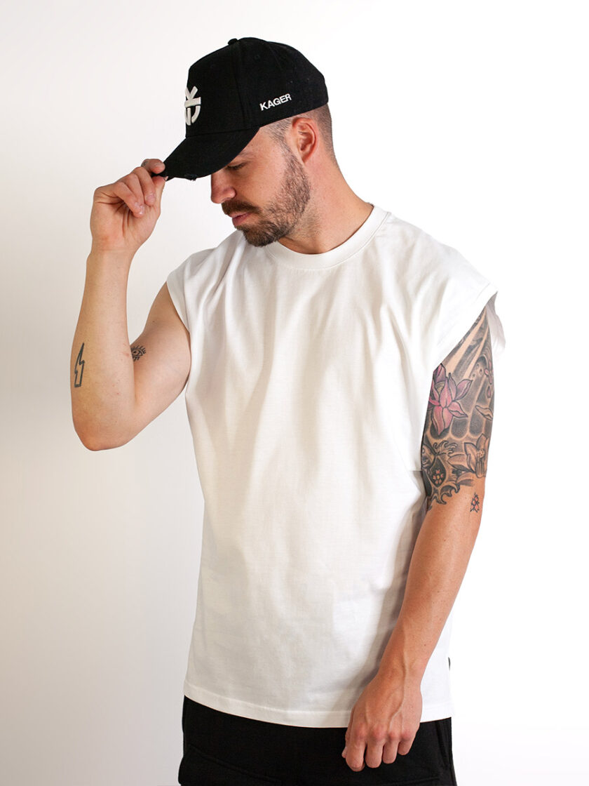 Vest Oversized White Melted - Image 2