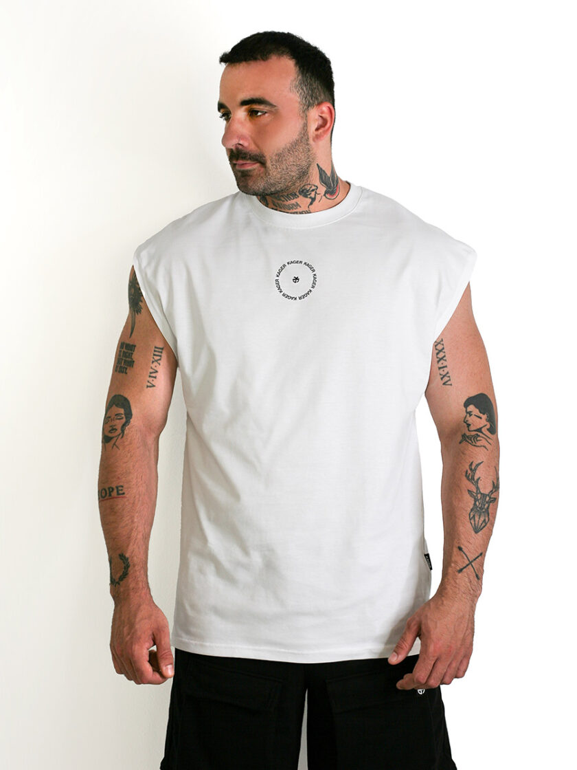 Vest Oversized White Trends/Quality - Image 2