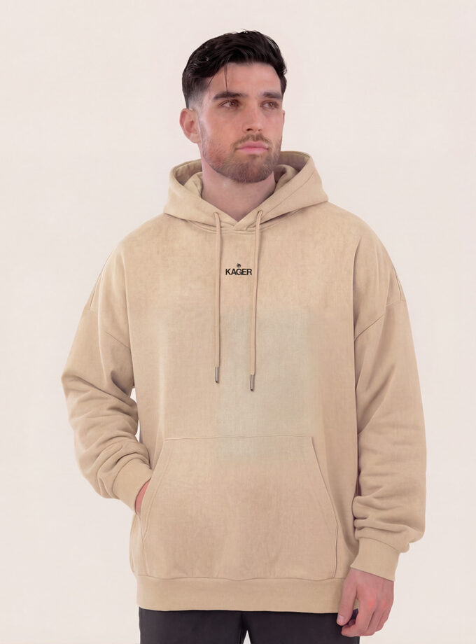Oversized Essential Hoodie - Sugar Beige