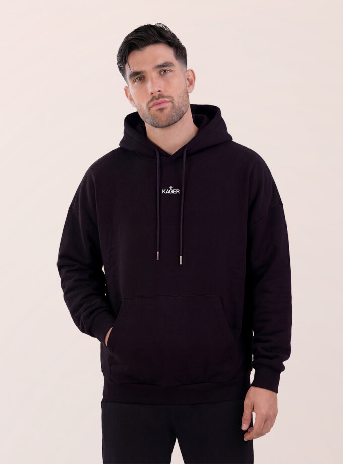 Oversized Essential Hoodie - Black