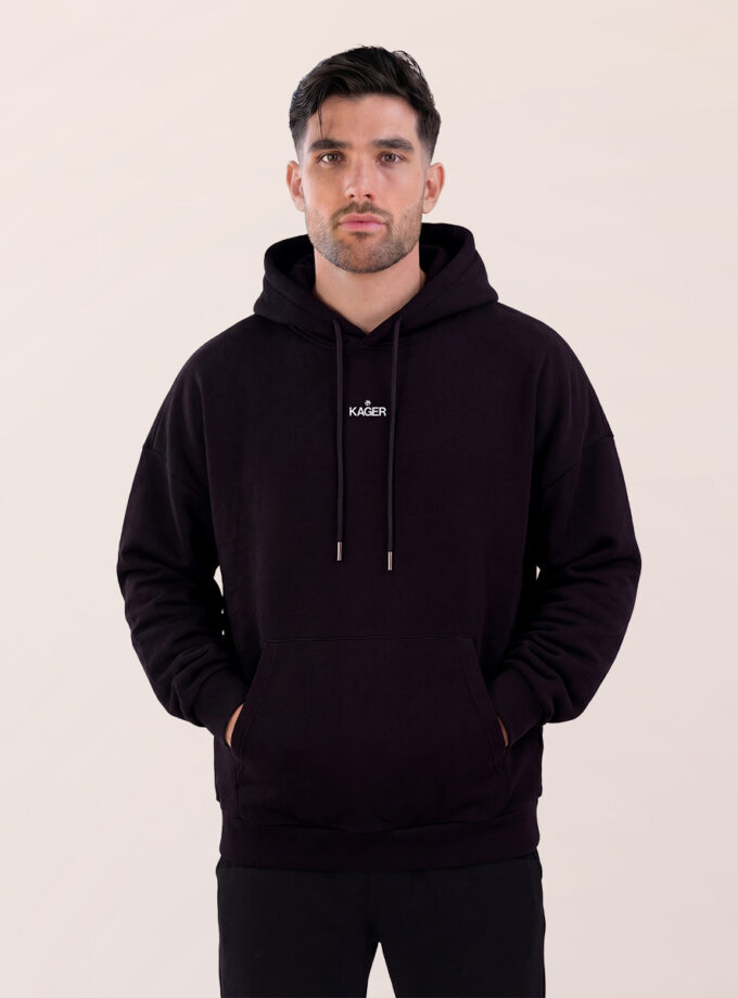 Oversized Essential Hoodie - Black