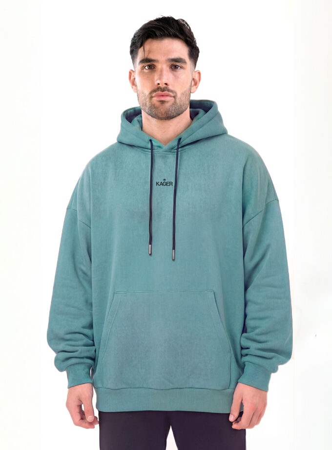 Oversized Essential Hoodie - Petrol