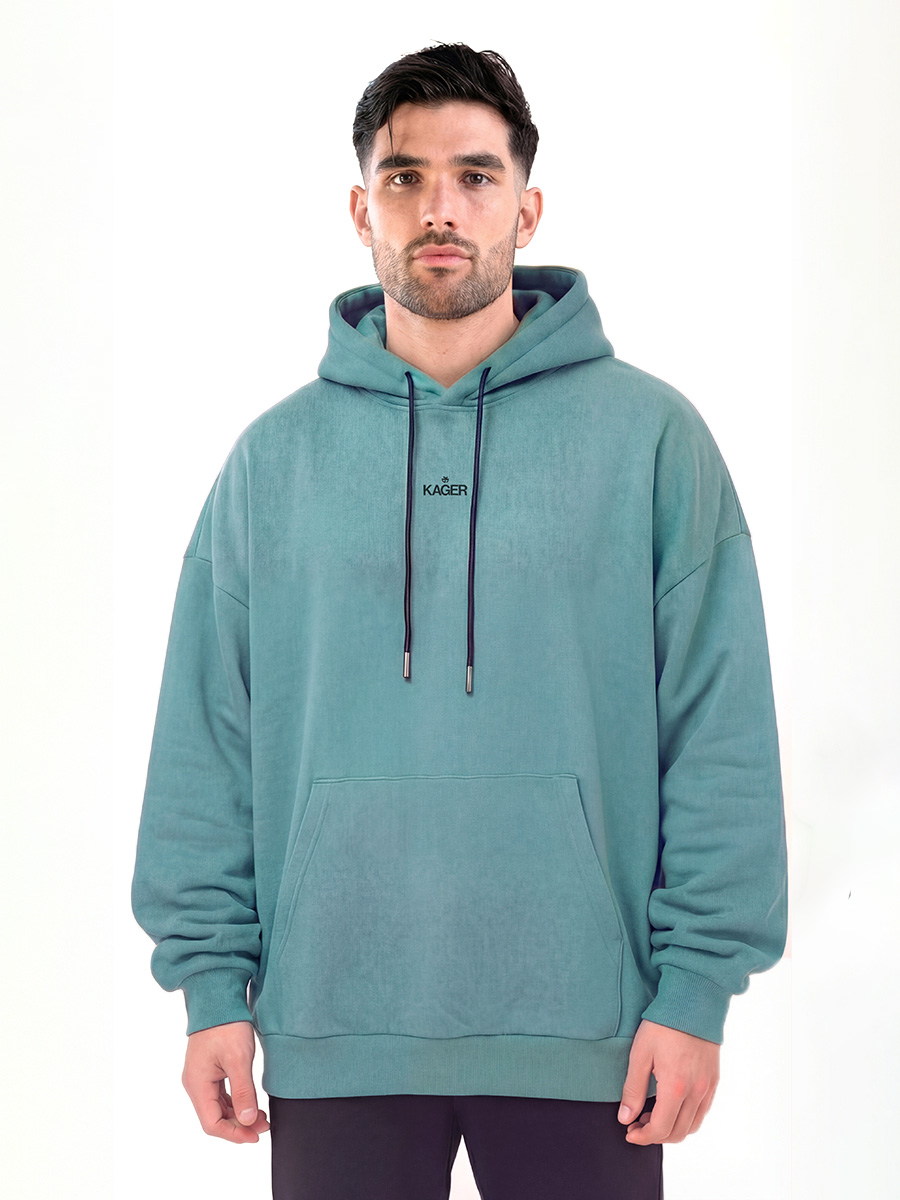 Oversized Essential Hoodie - Petrol