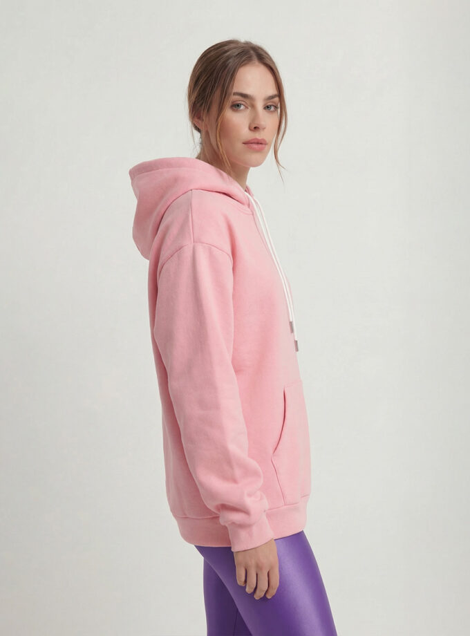 Oversized Essential Hoodie - Pink