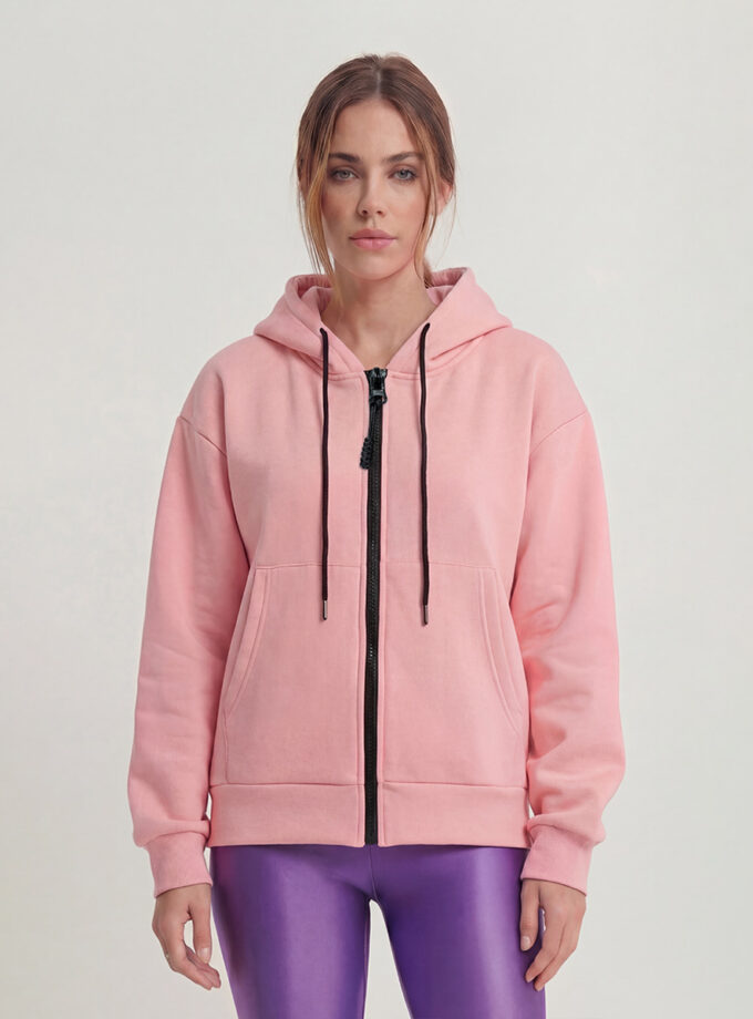 Full Zip Hoodie - Pink