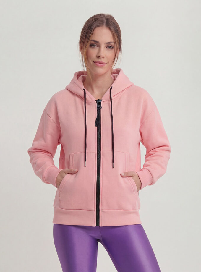 Full Zip Hoodie - Pink