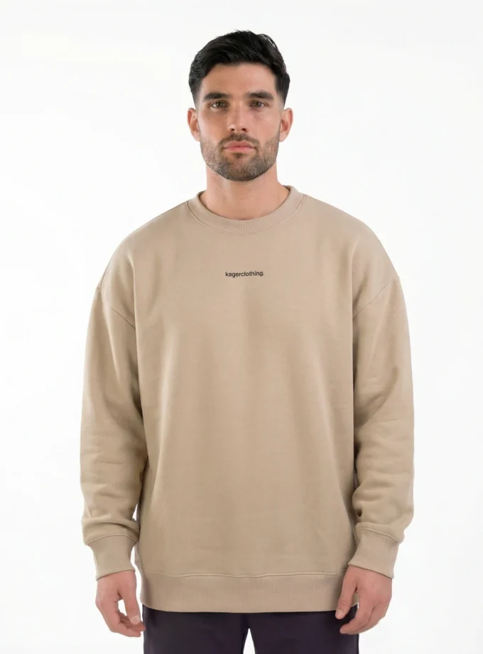 Sweatshirt Oversized Beige